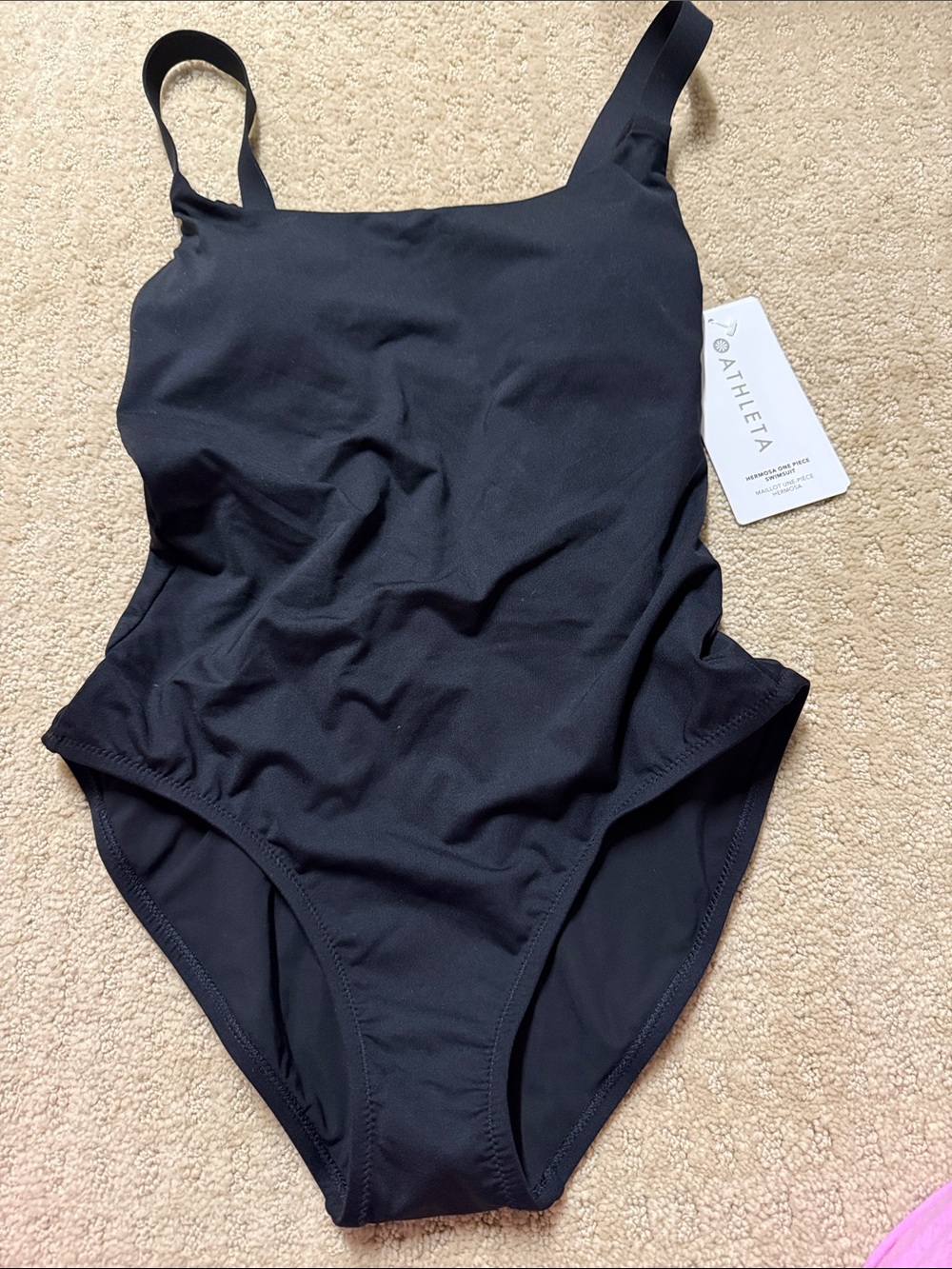 Athleta Hermosa Black One-Piece Swimsuit